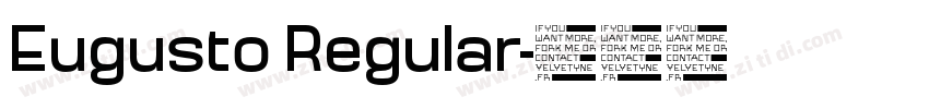 Eugusto Regular字体转换